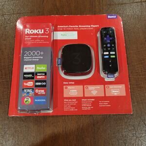 Roku 3 4230R Streaming Player with Enhanced Remote New, sealed